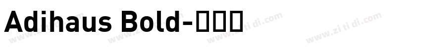 Adihaus Bold字体转换